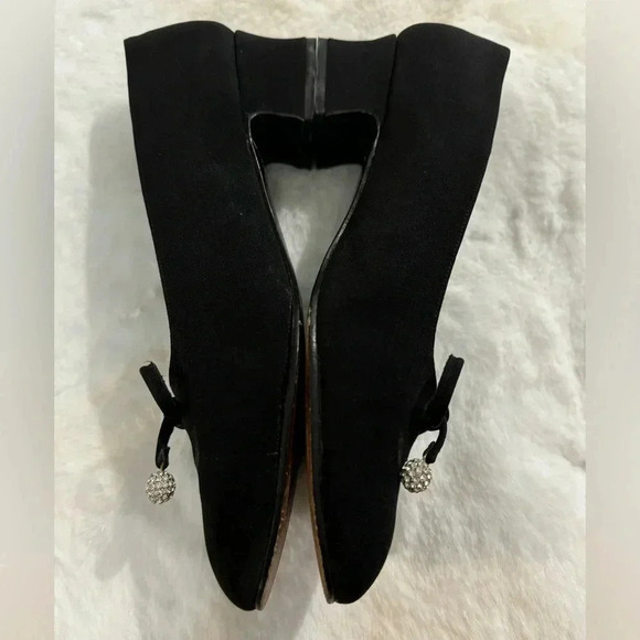 Stuart Weitzman Vintage Bow Rhinestone Heels 80’s 7 1/2 Holiday Sparkle Bridal - Picture 9 of 16